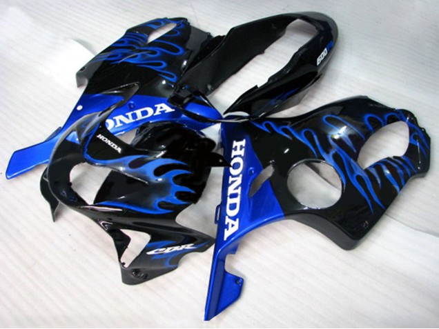 Discount 1999-2000 Glossy Black Blue Flame Honda CBR600 F4 Motorcycle Fairings Canada