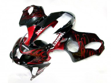 Discount 1999-2000 Glossy Black Red Flame Honda CBR600 F4 Motorcycle Fairings Canada