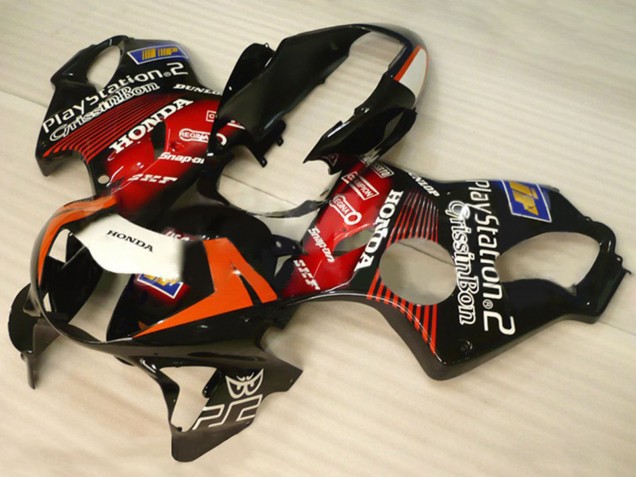Discount 1999-2000 Glossy Black Red White PlayStation 2 Honda CBR600 F4 Motorcycle Fairings Canada