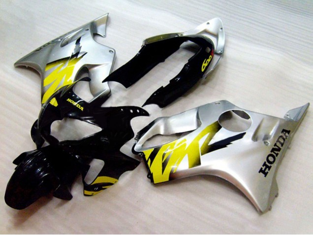 Discount 1999-2000 Silver Yellow Glossy Black Honda CBR600 F4 Motorcycle Fairings Canada