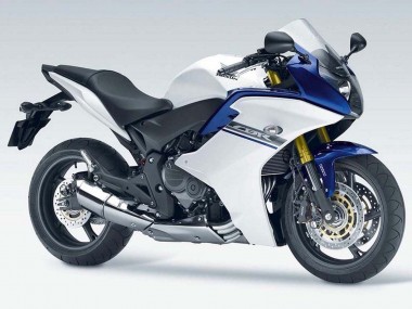 Discount 2011-2013 White Blue Honda CBR600F Motorcycle Fairings Canada