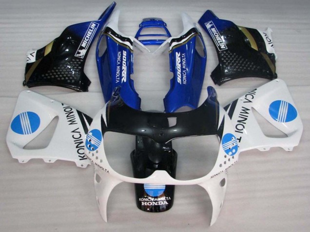 Discount 1994-1995 White Blue Glossy Black Konica Minolta Honda CBR900RR 893 Motorcycle Fairings Canada