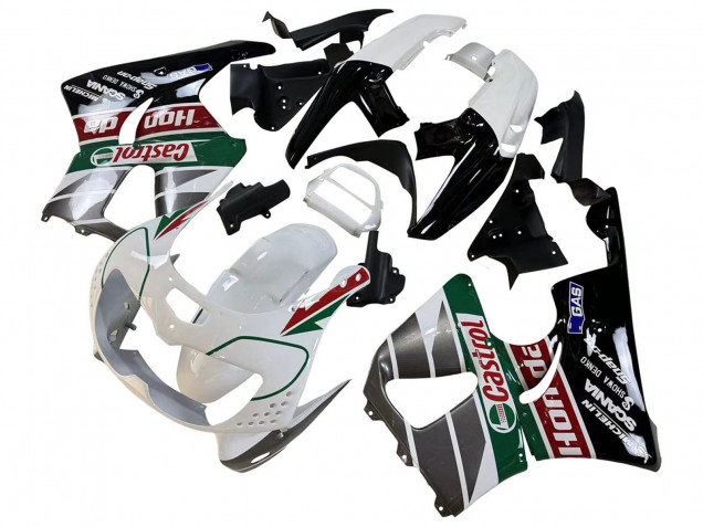 Discount 1996-1997 White Green Grey Glossy Black Castrol Honda CBR900RR 893 Motorcycle Fairings Canada