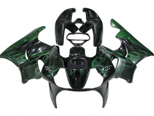 Discount 1998-1999 Glossy Black Green Flame Honda CBR900RR 919 Motorcycle Fairings Canada