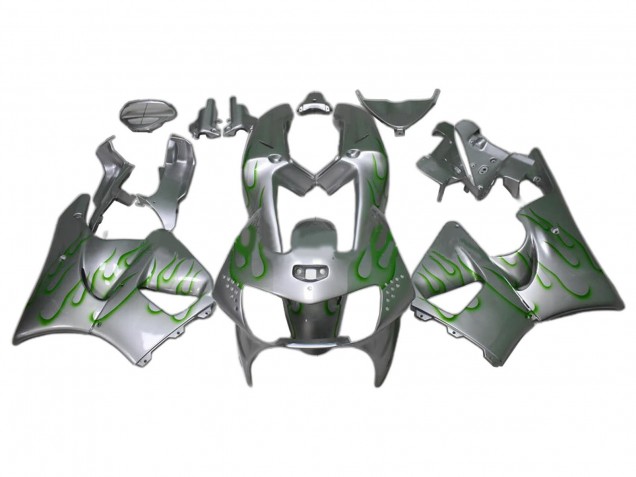 Discount 1998-1999 Silver Green Flame Honda CBR900RR 919 Motorcycle Fairings Canada