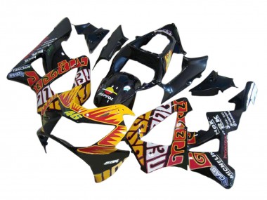 Discount 2000-2001 Glossy Black Orange Repsol Rossi Honda CBR900RR 929 Motorcycle Fairings Canada