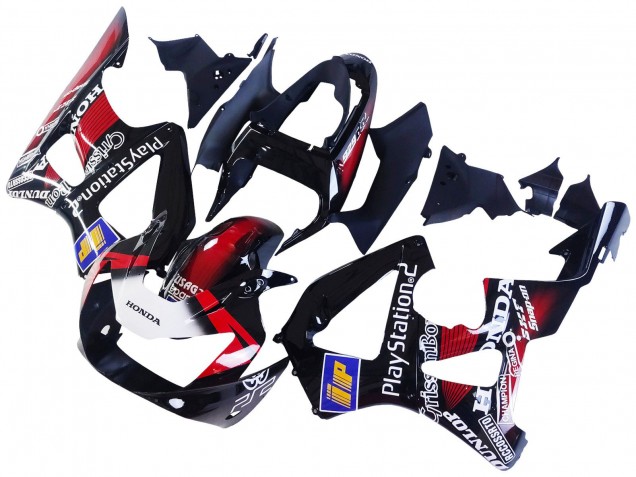 Discount 2000-2001 Red White Glossy Black PlayStation 2 Honda CBR900RR 929 Motorcycle Fairings Canada