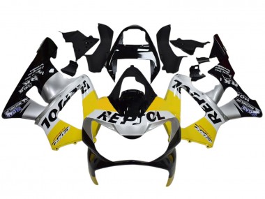 Discount 2000-2001 Yellow Silver Glossy Black Repsol Honda CBR900RR 929 Motorcycle Fairings Canada