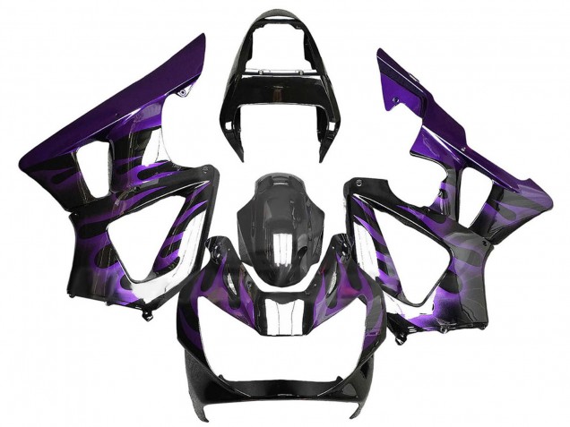 Discount 2000-2001 Glossy Black Purple Flame Honda CBR900RR 929 Motorcycle Fairings Canada