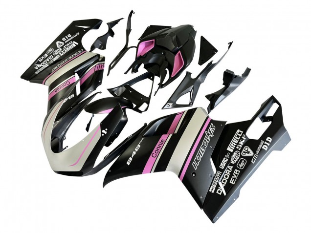 Discount 2007-2014 White Pink Glossy Black Connie Ducati 848 Motorcycle Fairings Canada