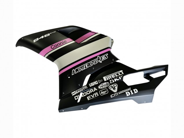 Discount 2007-2014 White Pink Glossy Black Connie Ducati 848 Motorcycle Fairings Canada