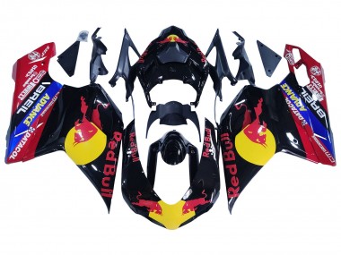 Discount 2007-2014 Glossy Black Yellow Blue Red Bull Ducati 848/1098/1198 Motorcycle Fairings Canada
