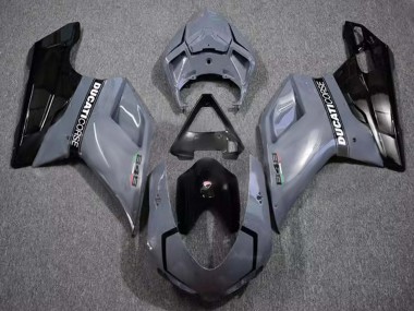 Discount 2007-2014 Grey Glossy Black Corse Ducati 848 Motorcycle Fairings Canada