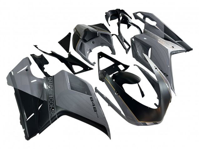 Discount 2007-2014 Silver Gold Matte Black Ducati 848 Motorcycle Fairings Canada