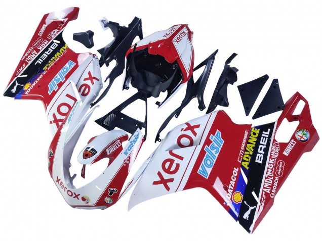 Discount 2007-2014 White Red Glossy Black Valsir Xerox Ducati 848/1098/1198 Motorcycle Fairings Canada