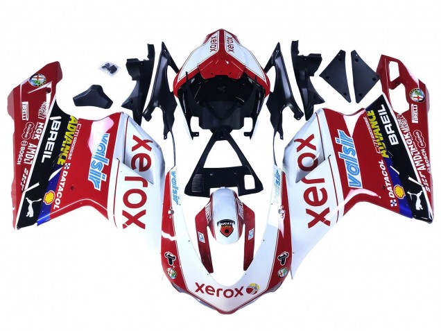 Discount 2007-2014 White Red Glossy Black Valsir Xerox Ducati 848/1098/1198 Motorcycle Fairings Canada