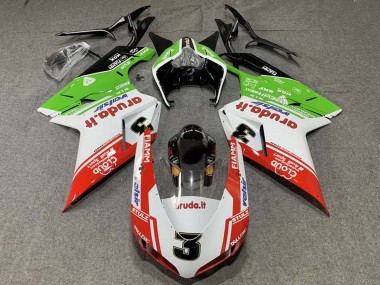Discount 2007-2014 White Red Green Valsir 3 Ducati 848/1098/1198 Motorcycle Fairings Canada