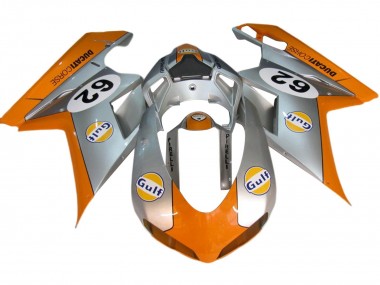 Discount 2007-2014 Silver Orange Gulf 62 Ducati 848/1098/1198 Motorcycle Fairings Canada