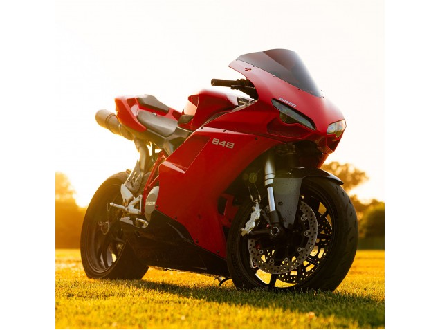 Discount 2007-2014 Red Glossy Black Ducati 848 Motorcycle Fairings Canada