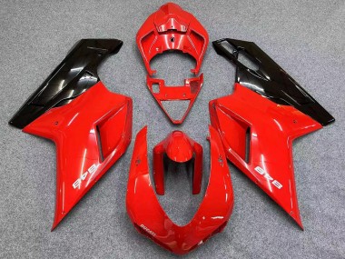 Discount 2007-2014 Red Glossy Black Ducati 848 Motorcycle Fairings Canada