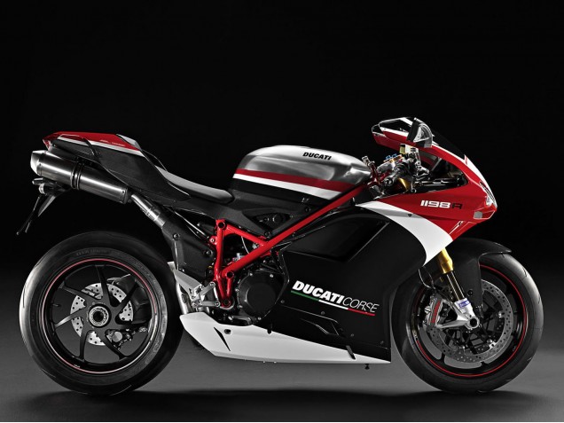 Discount 2007-2014 White Red Glossy Black Ducati 848/1098/1198 Motorcycle Fairings Canada