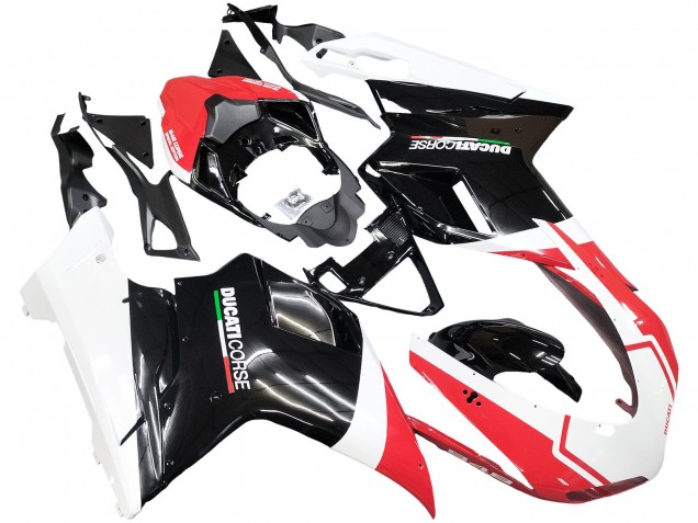 Discount 2007-2014 White Red Glossy Black Ducati 848/1098/1198 Motorcycle Fairings Canada