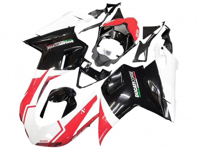 Discount 2007-2014 White Red Glossy Black Ducati 848/1098/1198 Motorcycle Fairings Canada