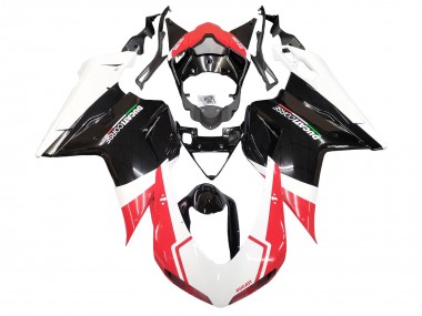 Discount 2007-2014 White Red Glossy Black Ducati 848/1098/1198 Motorcycle Fairings Canada