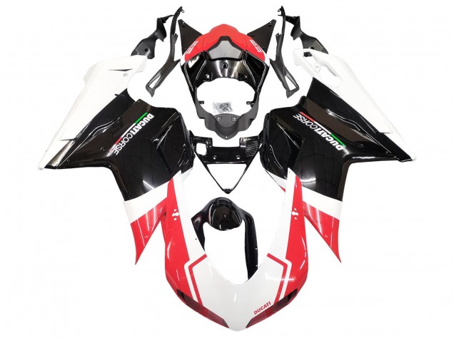 Discount 2007-2014 White Red Glossy Black Ducati 848/1098/1198 Motorcycle Fairings Canada