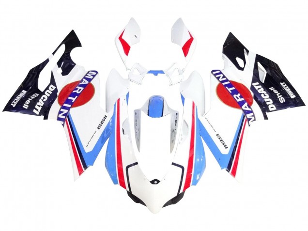 Discount 2007-2014 White Red Blue Glossy Black Martini Ducati 1199 Motorcycle Fairings Canada