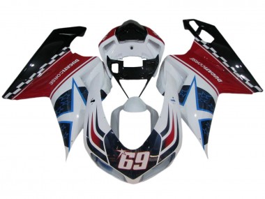 Discount 2007-2014 White Red Blue Glossy Black Corse 69 Ducati 848/1098/1198 Motorcycle Fairings Canada