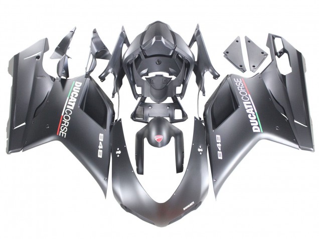 Discount 2007-2014 Matte Grey Ducati 848 Motorcycle Fairings Canada