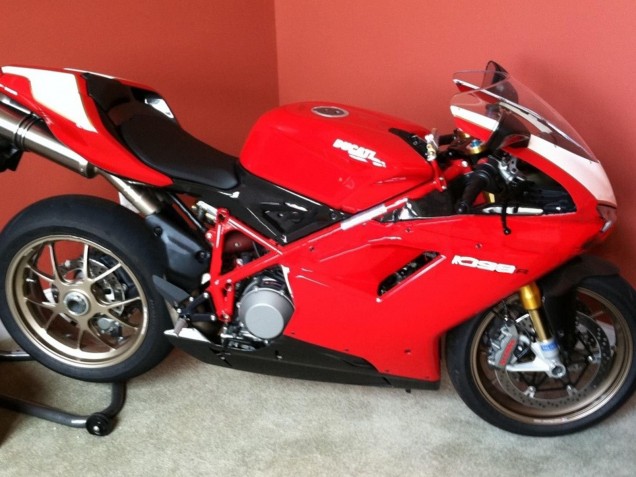 Discount 2007-2014 White Red Glossy Black Ducati 1098 Motorcycle Fairings Canada