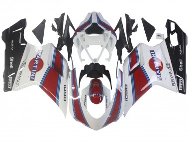 Discount 2007-2014 White Red Blue Glossy Black Martini Ducati 1098 Motorcycle Fairings Canada