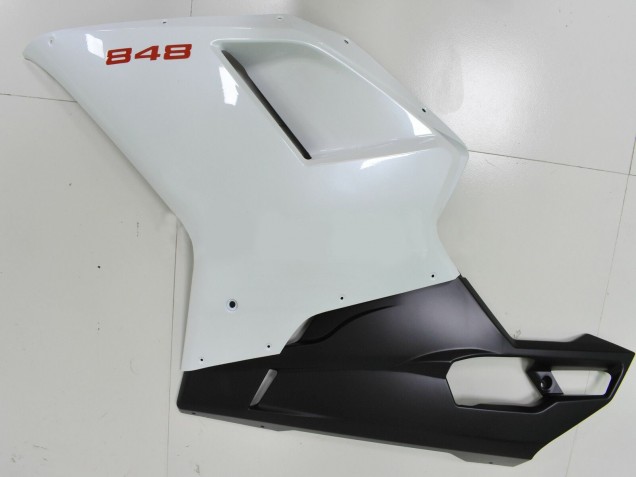 Discount 2007-2014 White Matte Black Ducati 848 Motorcycle Fairings Canada