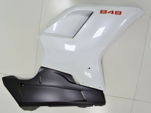 Discount 2007-2014 White Matte Black Ducati 848 Motorcycle Fairings Canada