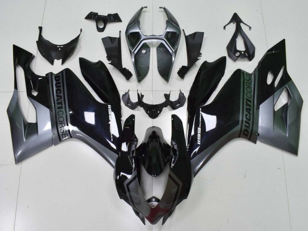 Discount 2011-2014 Grey Glossy Black Ducati Panigale 1199 Motorcycle Fairings Canada