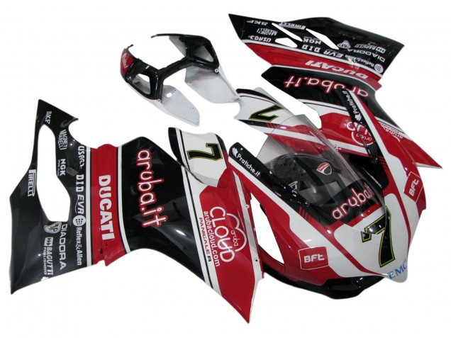 Discount 2011-2014 White Red Glossy Black Aruba.it 7 Ducati Panigale 899/1199 Motorcycle Fairings Canada