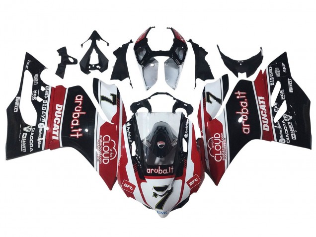 Discount 2011-2014 White Red Glossy Black Aruba.it 7 Ducati Panigale 899/1199 Motorcycle Fairings Canada