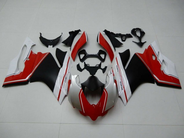 Discount 2011-2014 White Red Matte Black Ducati 1199 Motorcycle Fairings Canada