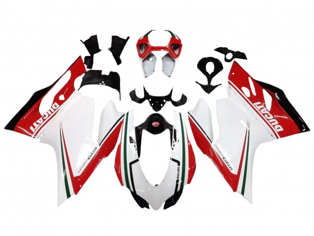 Discount 2011-2014 White Red Green Glossy Black Ducati 1199 Motorcycle Fairings Canada