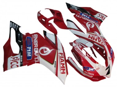 Discount 2011-2014 White Red Glossy Black Fiamm 7 Ducati 1199 Motorcycle Fairings Canada