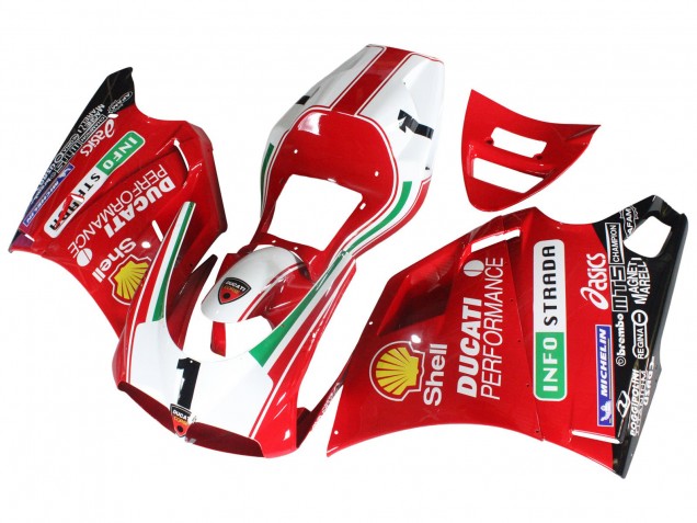 Discount 1993-2005 White Red Yellow Green Glossy Black Performance Ducati 748/916/996/998 Motorcycle Fairings Canada