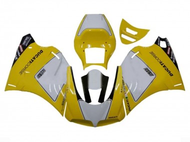 Discount 1993-2005 White Yellow Glossy Black Corse Performance Ducati 996 Motorcycle Fairings Canada