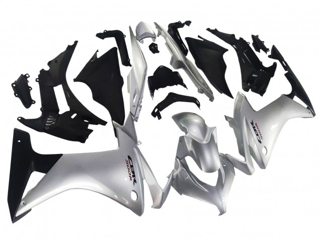 Discount 2013-2015 Silver Glossy Black Honda CBR500R Motorcycle Fairing Canada