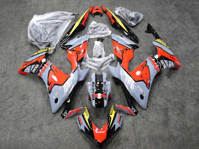 Discount 2013-2015 Glossy Nardo Grey Yellow Glossy Black Repsol HRC Red Bull Honda CBR500R Motorcycle Fairings Canada