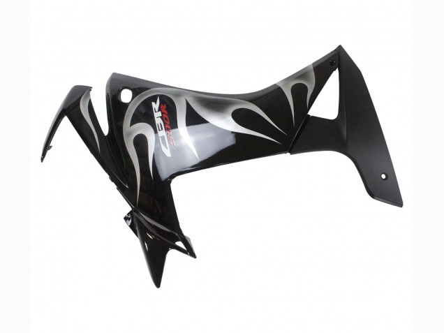 Discount 2013-2015 Glossy Black Silver Flame Honda CBR500R Motorcycle Fairings Canada