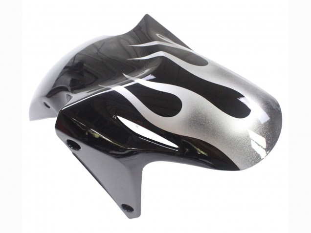 Discount 2013-2015 Glossy Black Silver Flame Honda CBR500R Motorcycle Fairings Canada