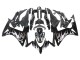 Discount 2013-2015 Glossy Black Silver Flame Honda CBR500R Motorcycle Fairings Canada