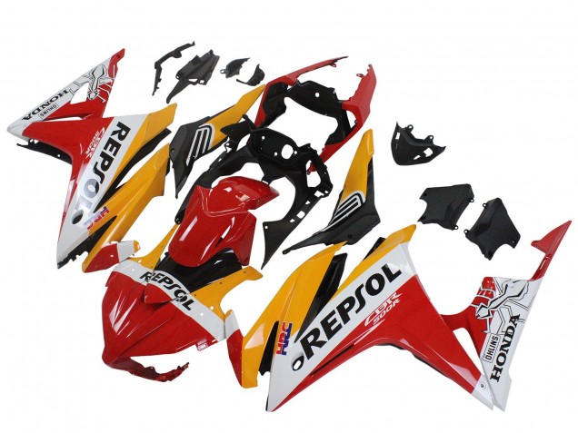 Discount 2016-2018 Yellow White Red Repsol HRC Honda CBR500R Motorcycle Fairings Canada